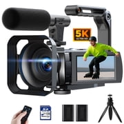 Campark 5K Video Camera Camcorder 3" Touch Screen 56MP Digital Camera with Microphone Remote Control