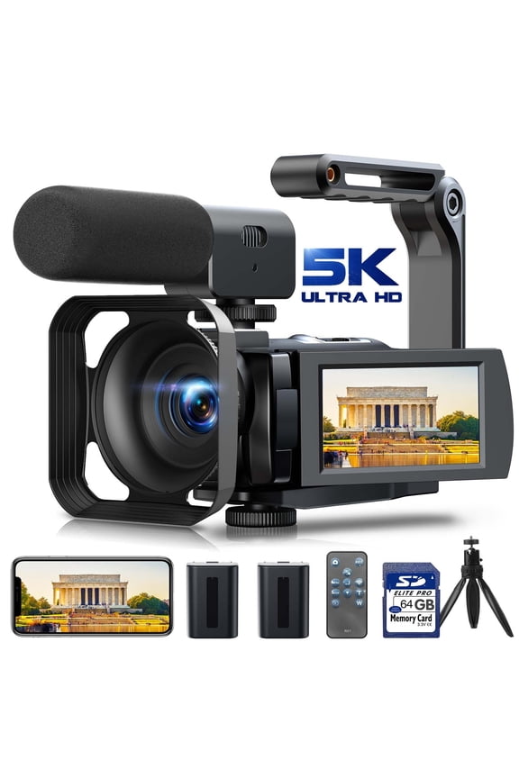 AC12 5K 25FPS Video Camera 56MP Photo 3Touch Screen Digital Camcorder