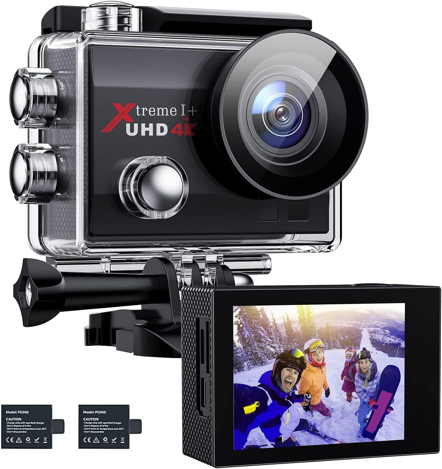Campark X20C Action Camera Native 4K Ultra HD 20MP with EIS Stablization  Touch Screen Remote Control（Only available in the US and Canada）