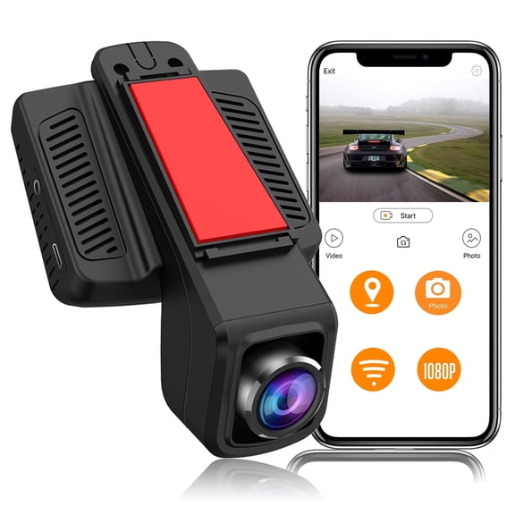 TOGUARD 1080P Dash Cam for Car, 2.45 Screen Front Car Dash Camera with WiFi & App Control, GPS, 170 Wide Angle, WDR Night Vision, Parking Mode