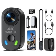 Campark 4K Mini Body Camera with Charger Case 64GB Pov Camera Eis Stabilization Magnetic Mount Wifi Hands-Free Camcorder Vlogging Sports