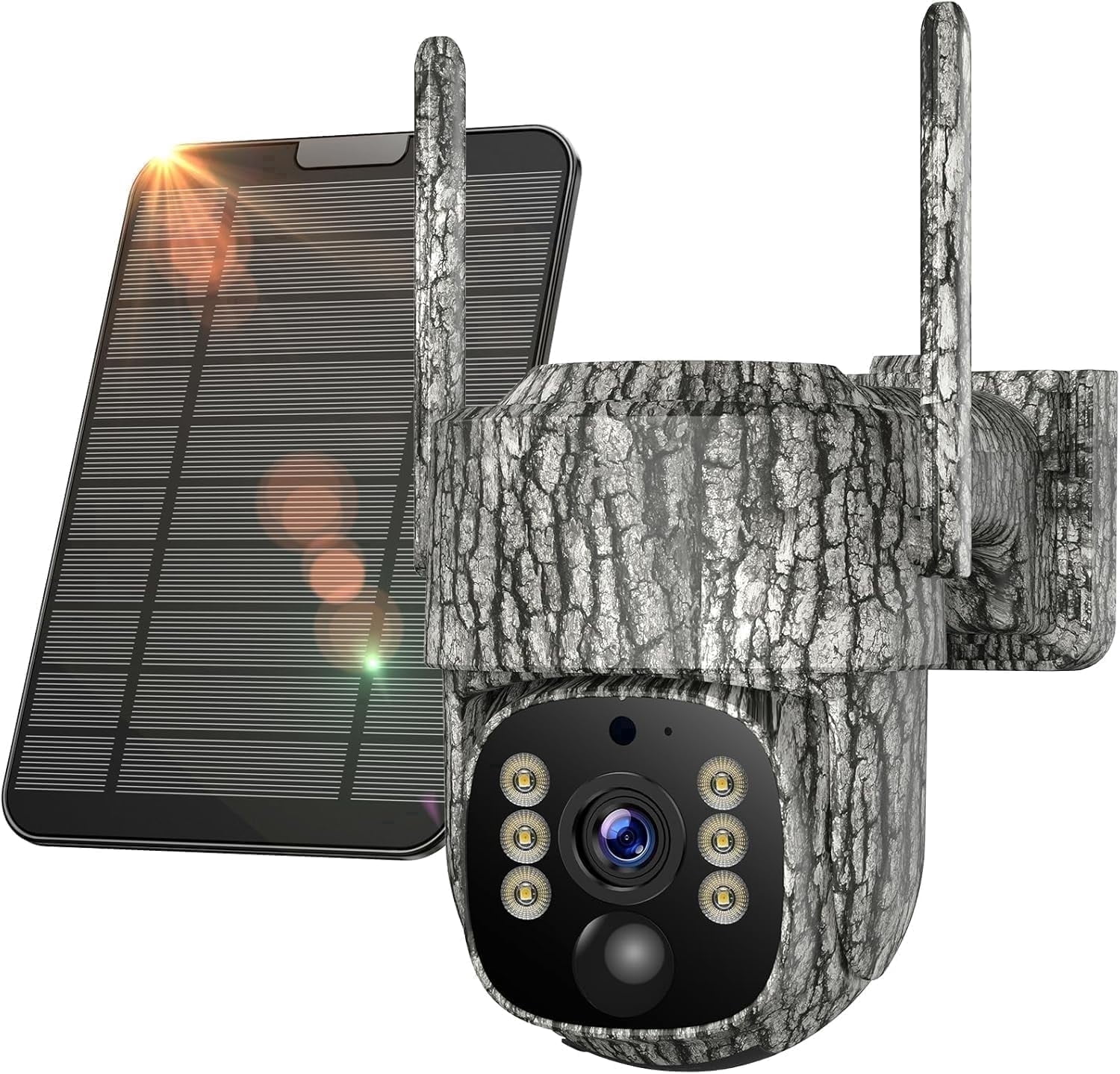 CAMPARK 4G Lte AI Trail Camera with Unlimited Data & Live Streaming, 360° View Solar Powered Game Camera, Night Vision, Auto Tracking Cellular Smart Security Camera for Hunting & Outdoor Security