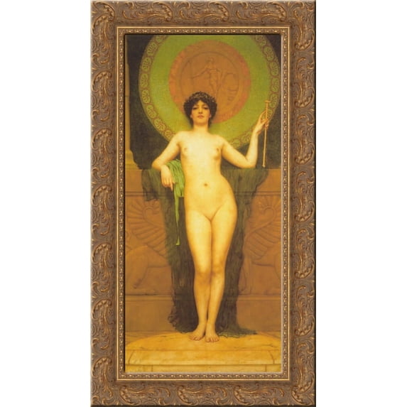 Campaspe 24x14 Gold Ornate Wood Framed Canvas Art by John William Godward