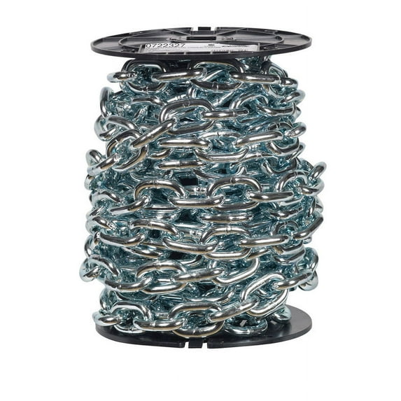 Campbell 072-2327 Proof Coil Chain 2650 lb Working Load Limit 3/8 in Steel Zinc