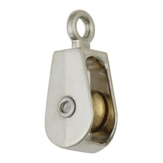 Campbell 1 in. D Nickel Copper Ridge Eye Single Eye Pulley Campbell 1 in. D Nickel Copper Ridge Eye Single Eye Pulley