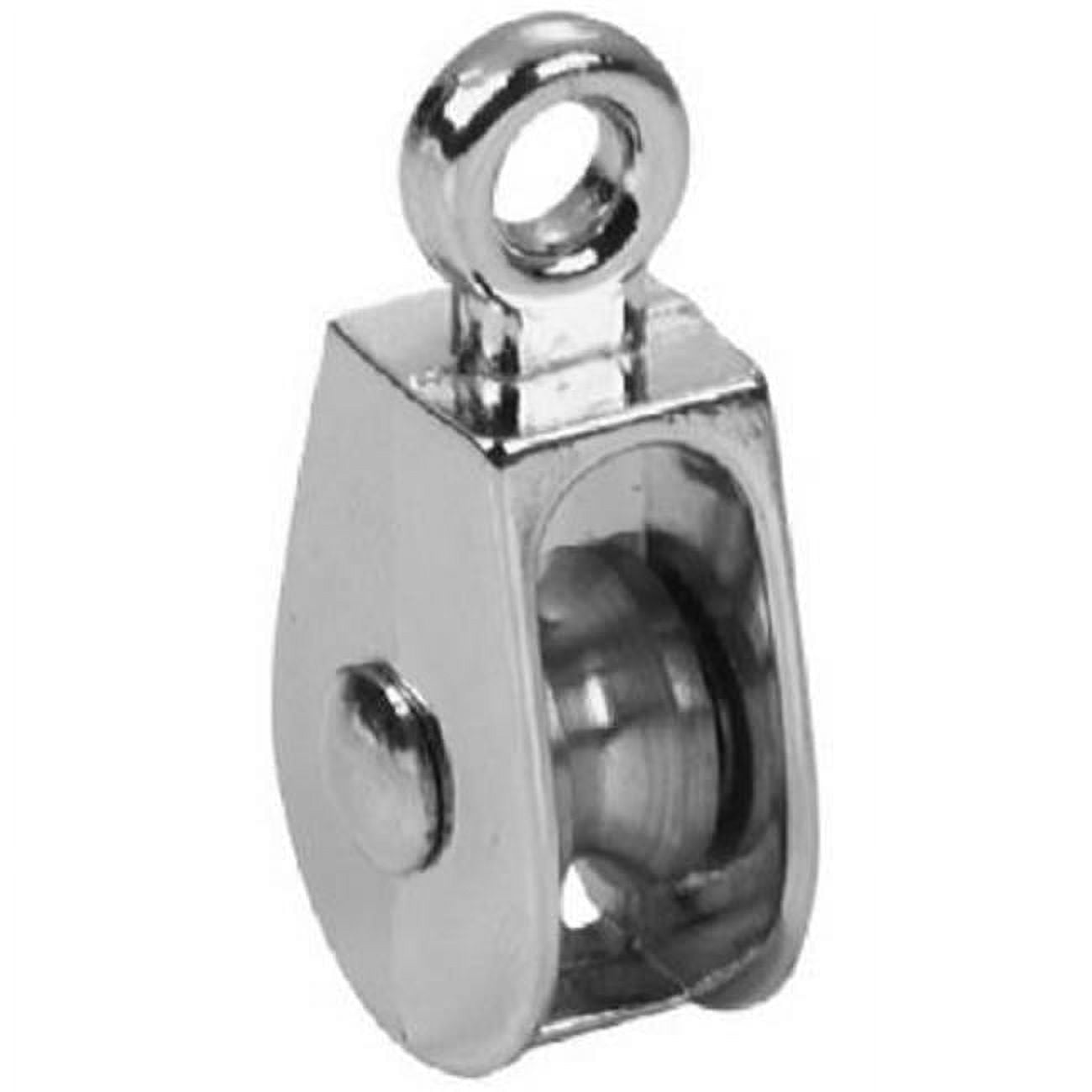 Campbell 1 in. D Nickel Copper Ridge Eye Single Eye Pulley Campbell 1 in. D Nickel Copper Ridge Eye Single Eye Pulley