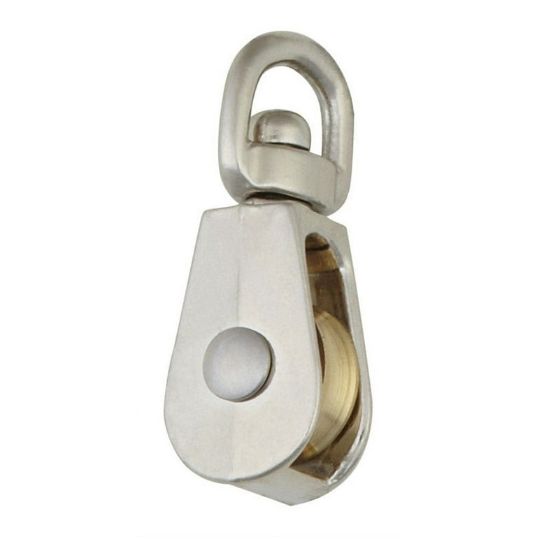 Campbell 1/2 in. D Nickel Copper Swivel Eye Single Sheave Swivel Eye Pulley Campbell 1/2 in. D Nickel Copper Swivel Eye Single Sheave Swivel Eye Pulley