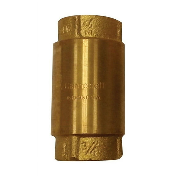 Campbell 3/4 in. Yellow Brass Check Valve
