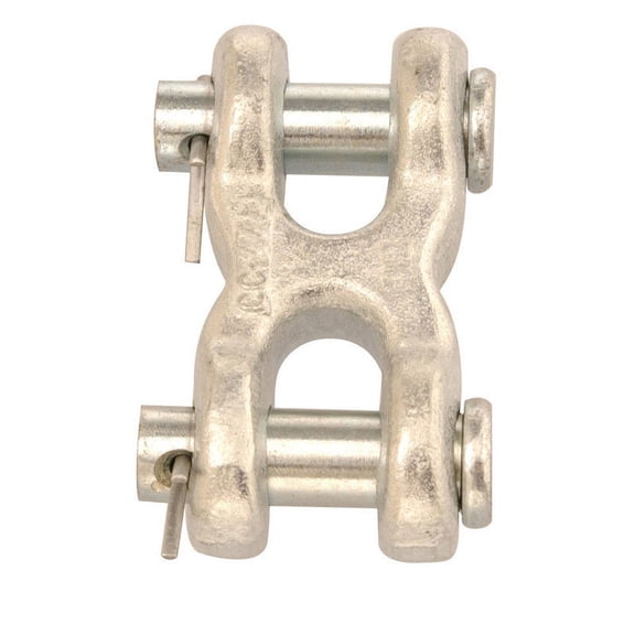 Campbell Double Clevis Mid Link Forged Steel Zinc-Plated - 3/8 In. - Pack of 10