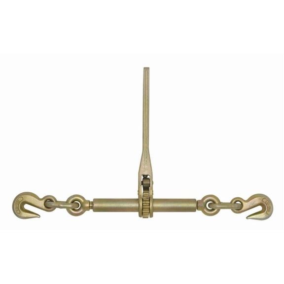 Campbell 6207506 5/16 in. to 3/8 in. 6600 lbs. Manual Load Binder Ratchet - Yellow Chromated