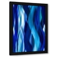 thumbnail image 1 of Annie Campbell 11x14 Black Modern Wood Framed Wall Art Titled - Indigo Flow I, 1 of 5