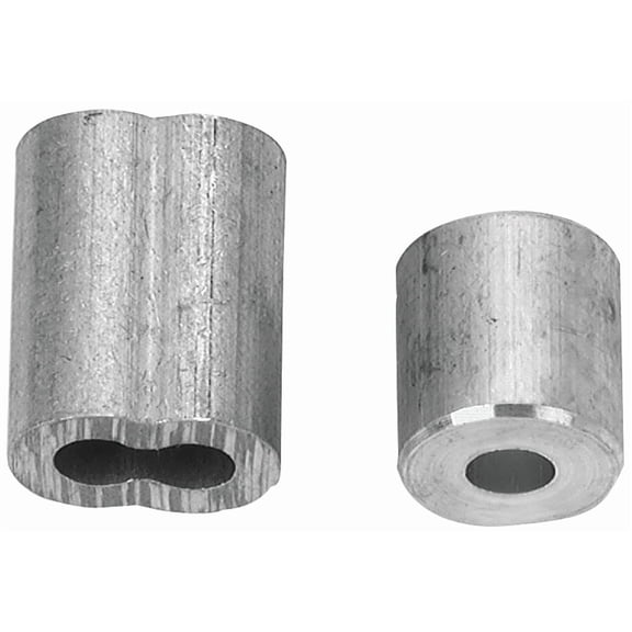 Campbell B7675414 Cable Ferrule and Stop Set, 3/32 in Dia Cable, Aluminum