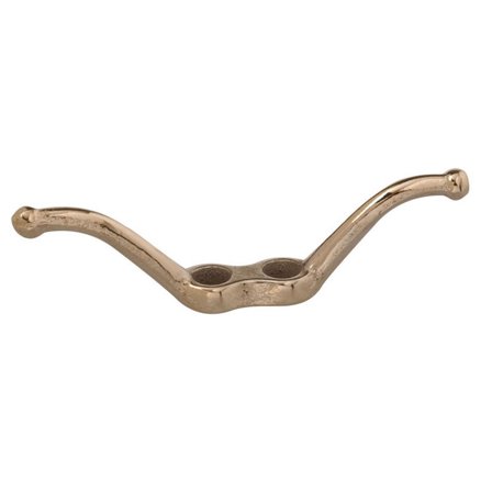 T7655404 Rope Cleat, Brass Plated, #4015, 2.5-In. - Quantity 1