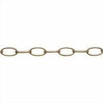 Campbell Chain 5365341 No.10 Steel Decorative Chain, Antique Copper - 0.14 in. Dia. x 1.21 in.