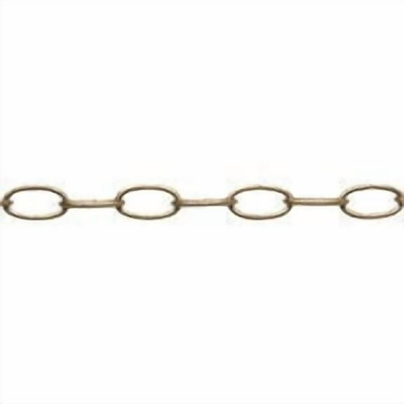 Campbell Chain 5365341 No.10 Steel Decorative Chain, Antique Copper - 0.14 in. Dia. x 1.21 in.