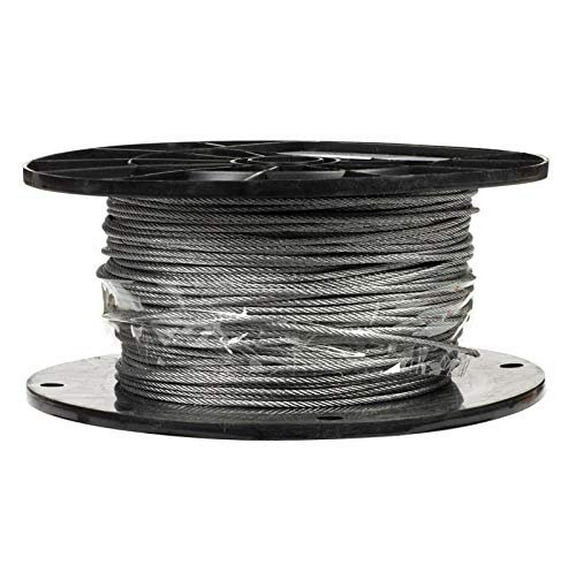 Campbell Chain Galvanized Galvanized Steel 3/32 in. Dia. x 500 ft. L Aircraft Cable - Total Qty: 1