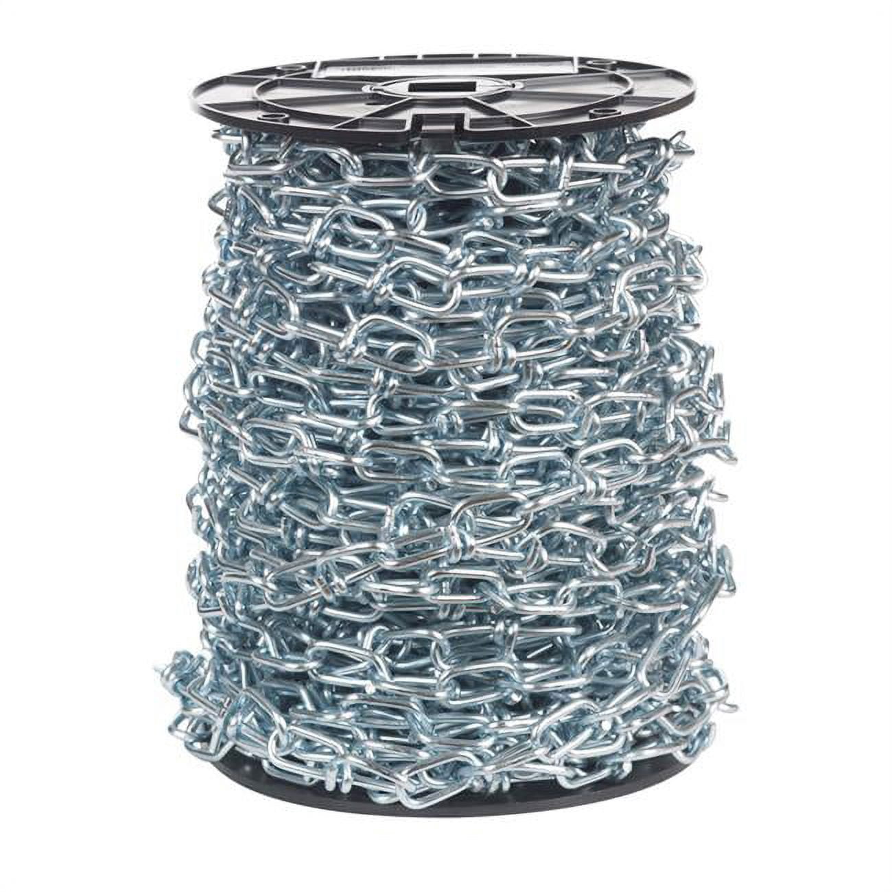 Campbell Chain  No.4-0 Double Loop Carbon Steel Chain - Zinc Plated - 0.15 in. Dia. x 100 ft.