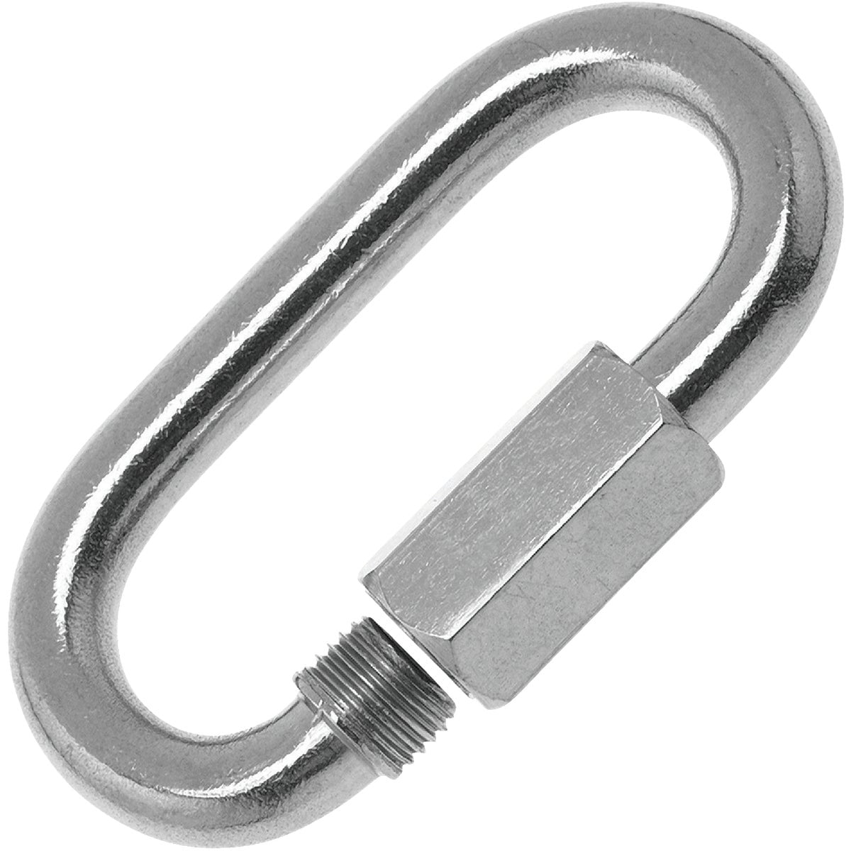 Campbell Chain Polished Stainless Steel Quick Link 880 Lb. 2-1/4" L - Case Of: 10