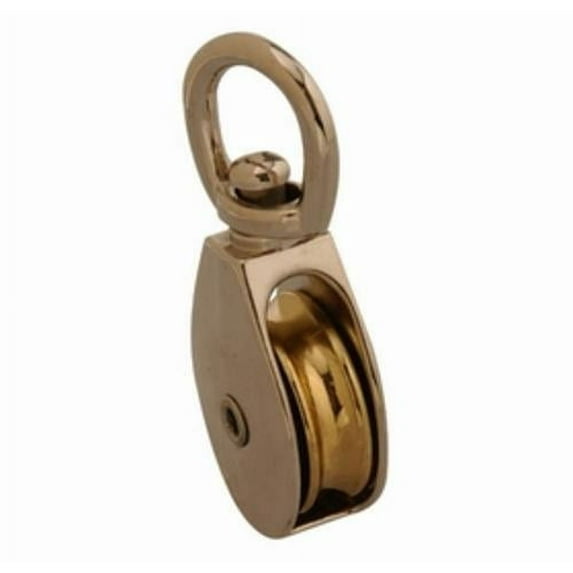 3/4" Nickel Swivel Eye Single Sheave Pulley Campbell Rope Pulleys T7655002