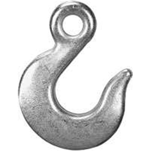 Campbell Chain T9101624 Slip Hook Eye Zinc Plated Grade 43 - 0.375 In.<BR>