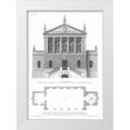 thumbnail image 1 of Campbell, Colin 23x32 White Modern Wood Framed Museum Art Print Titled - Plan and Elevation, Bagnio, 1 of 4