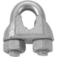 thumbnail image 1 of 3/32" - 1/8" Wire Rope Clip, Malleable, Galvanized, Import, UPC Tagged, 1 of 1