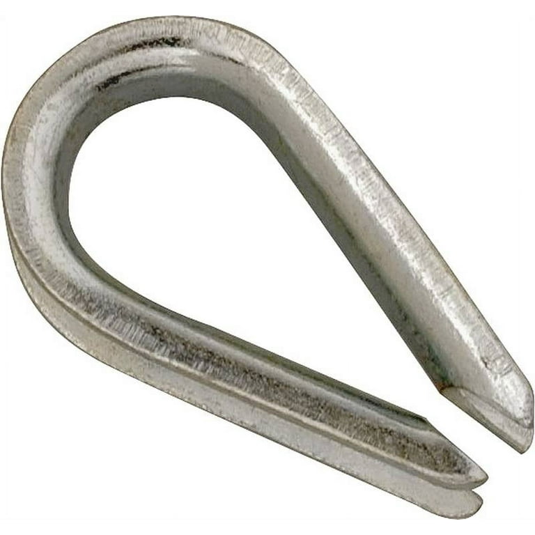 Campbell Galvanized Zinc Wire Rope Thimble 1/2 in. L Campbell Galvanized Zinc Wire Rope Thimble 1/2 in. L