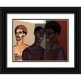 thumbnail image 1 of Campbell, Jaleel 24x19 Black Ornate Wood Framed with Double Matting Museum Art Print Titled - Three Men, 1 of 4