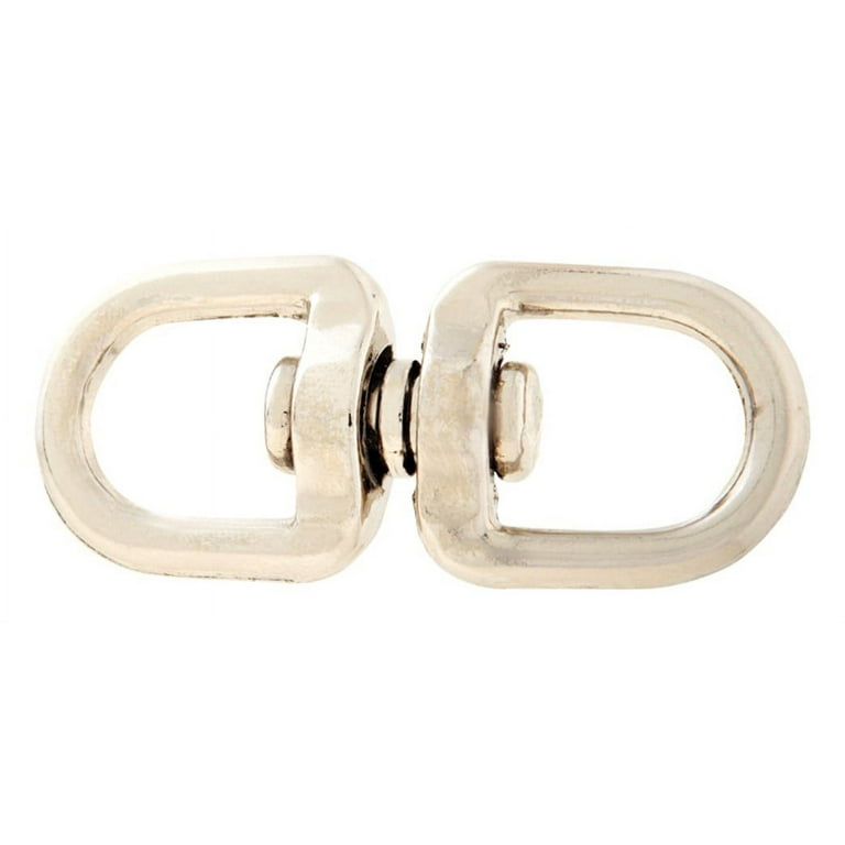 Campbell Nickel-Plated Forged Steel Double Eye Swivel 90 lb 2-11/16 in. L Campbell Nickel-Plated Forged Steel Double Eye Swivel 90 lb 2-11/16 in. L