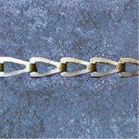 Campbell No. 2 Chrome Plated Silver Steel Hobby/Craft Sash Chain 0.016 in. D 164 ft.
