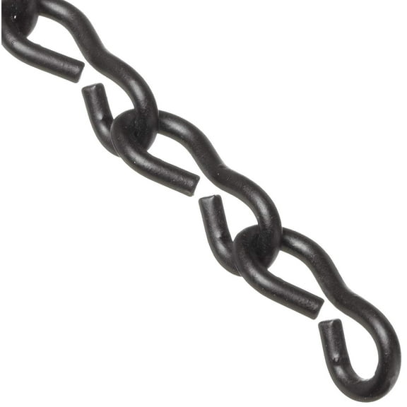 Campbell Low-Carbon Steel Single Jack Chain Black Polycoated - #14, 190 ft, 16 lb Capacity