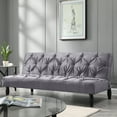 thumbnail image 1 of Campbell Polyester Futon, Grey, 1 of 8