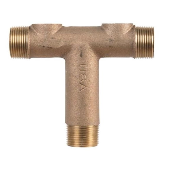 Campbell RUTC5-4-3LF Universal Low Lead Tank Cross 1 in. MPT