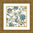 thumbnail image 1 of Campbell, Renee 12x12 Gold Ornate Wood Framed with Double Matting Museum Art Print Titled - Passing Through - Teal I, 1 of 4