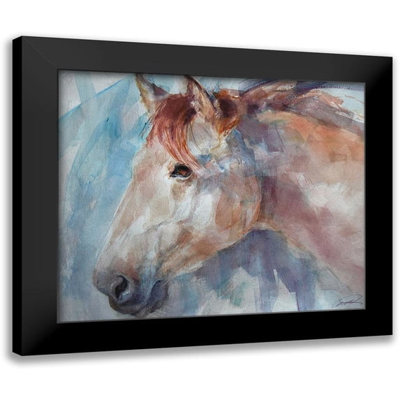 Campbell, Robert 23x20 Black Modern Framed Museum Art Print Titled - Equine by Design