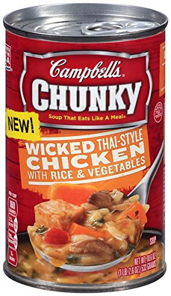 Campbell,S Chunky Soup, Wicked ThaiStyle Chicken (Pack Of 3)