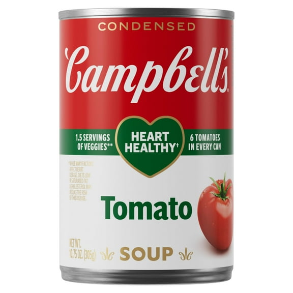 CampbellS Condensed Heart Healthy Tomato Soup, 10.75 Oz Can Packaging May Vary - Pack of 2