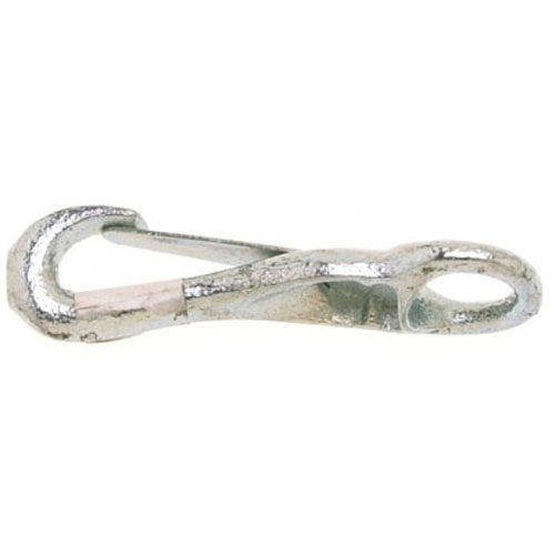 Campbell T7602301 Rigid Spring Snap, Malleable, Zinc Plated, 3/8" Round Eye, 5/32" Opening, 2" Length, 30 lbs Load Capacity, Pack of 10
