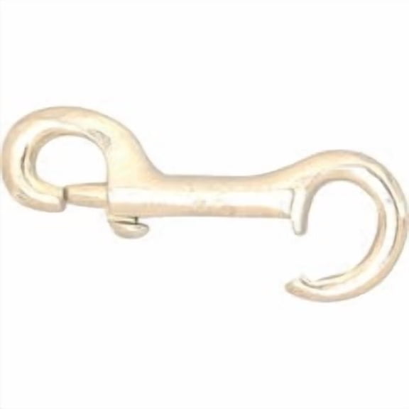 Campbell T7606011 Rigid Bolt Snap, Malleable, Zinc Plated, 3/8" Open Eye, 13/32" Opening, 3-1/2" Length, 60 lbs Working Load Limit