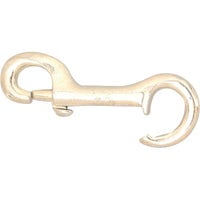 Campbell T7606011 Rigid Bolt Snap, Malleable, Zinc Plated, 3/8" Open Eye, 13/32" Opening, 3-1/2" Length, 60 lbs Working Load Limit
