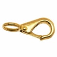 thumbnail image 1 of Campbell T7625304 Rigid Quick Snap, Solid Bronze, Polished, 3/8" Round Eye, 9/32" Opening, 2-5/32" Length, 60 lbs Load Capacity, Pack of 10, 1 of 1