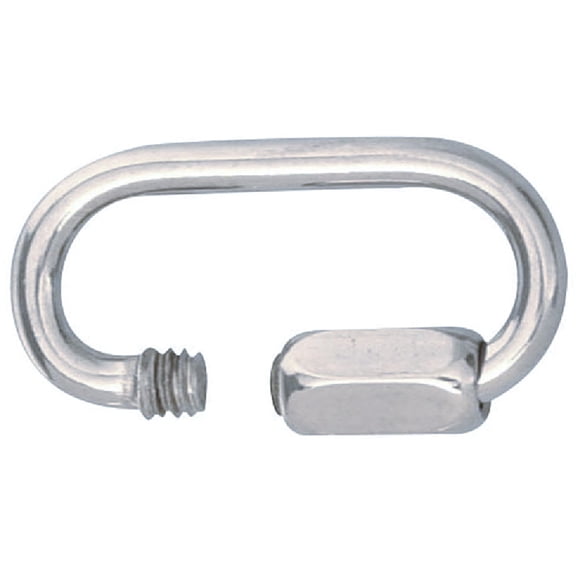 Campbell T7630526 Stainless Steel Quick Link, Polished, 3/16" Size, 2" Length, 3/16" Opening, 660 lbs Load Capacity