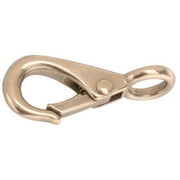 Campbell T7631404 Rigid Quick Snap, Stainless Steel, Polished, 3/8 Round Eye, 9/32 Opening, 2-5/32 Length, 90 lbs Load Capacity