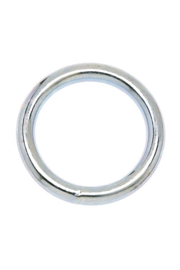 Campbell T7662114 Solid Bronze Welded Ring, Polished, 1-1/8" ID, 0.19" Wire Size, 150 lbs Load Capacity, Pack of 10