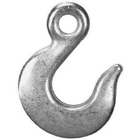 Campbell T9101524 Grade 43 Forged Steel Eye Slip Hook, Import, Zinc Plated, 5/16" Trade, 3900 lbs Working Load Limit, Pack of 10