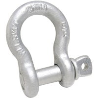 Apex Tool Group Screw Pin Anchor Shackle Clevis T9640535 - Carbon Steel - 5/16 In, Pack of 1
