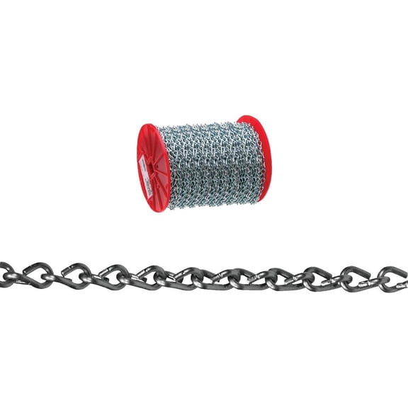 Campbell Tool Chain Double Jack Link #16 Brass Glo 200' Per Roll  Residential Use, Standard Application