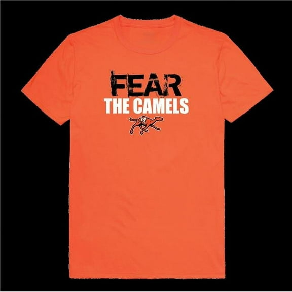 Campbell University Fighting Camels Fear College T-Shirt, Orange - Extra Large