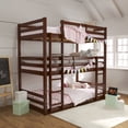 thumbnail image 1 of Campbell Wood Triple Twin Convertible Bunk Bed, Oak, 1 of 12