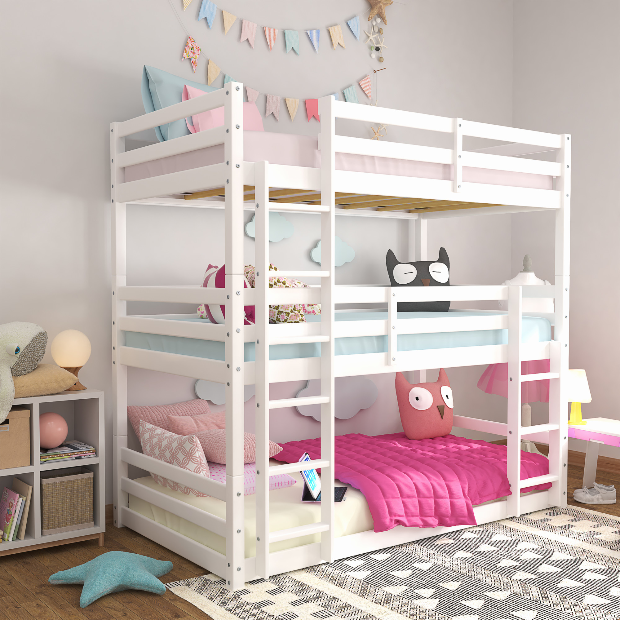 Powell Easton Bunk Bed, Multiple Finishes